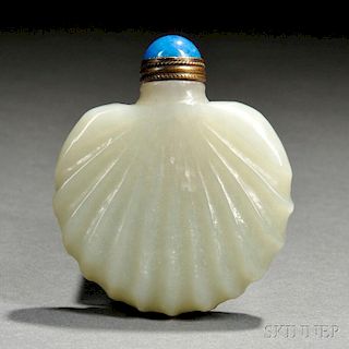Pale Celadon Jade Snuff Bottle