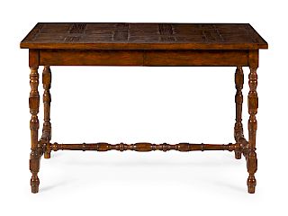 A William and Mary Style Oak Console Table 