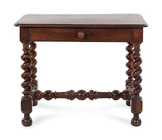 A Louis XIII Style Oak Desk