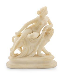 A Neoclassical Marble Figural Group