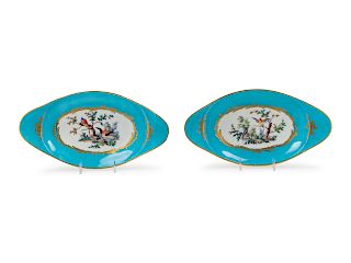A Pair of Sevres Style Porcelain Bowls