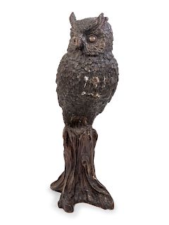 A Bronze Figure of an Owl