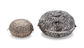 Two Ottoman Silver Boxes