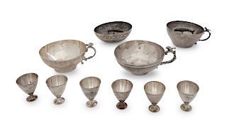 Ten Ottoman Silver Articles