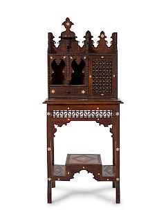 An Egyptian Carved and Inlaid Desk 