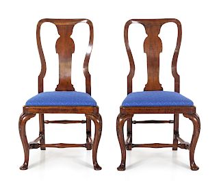 A Pair of Queen Anne Side Chairs