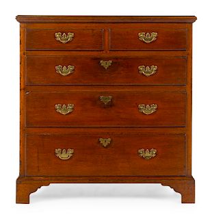 A George III Provincial Oak Chest of Drawers