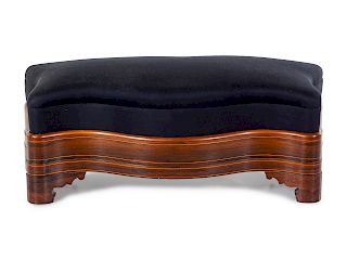 A Classical Inlaid Rosewood Window Seat