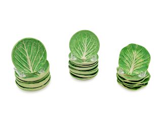 A Group of Dodie Thayer Lettuceware Small Plates