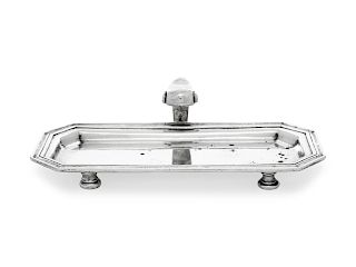 An Irish George I Silver Butter Tray