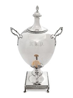 A George III Silver Tea Urn