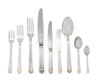A French Silver-Plate Flatware Service