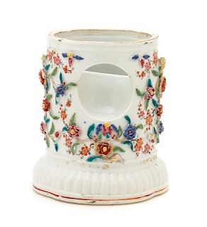 A Chinese Export Famille Rose Porcelain Watch Stand