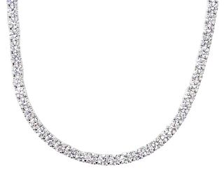 Ladies 13.00ct Round Diamond Necklace