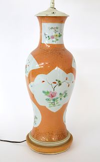 Chinese Porcelain Vase Mounted as a Lamp