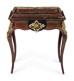 A Napoleon III Boulle Marquetry Jardiniere Table