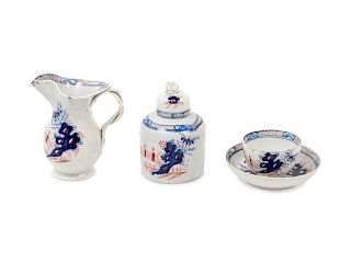 A Group of Leeds Pearlware Tea Articles