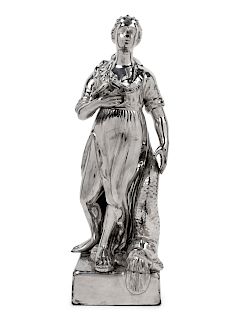 A Staffordshire Lustre-Glazed Figure