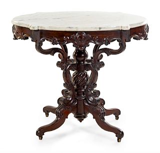 A Victorian Rosewood Center Table