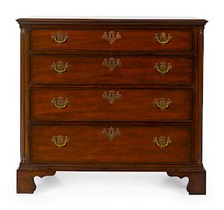A Chippendale Style Mahogany Chest of Drawers 