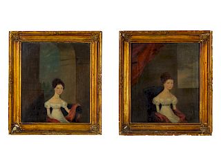 Artist Unknown (19th Century)
Portraits (a pair of works)