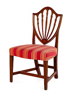 A Federal Mahogany Shield-Back Side Chair