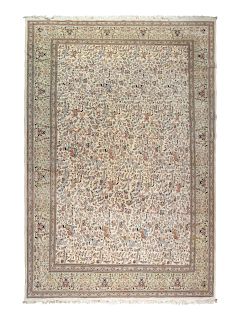 A Persian Wool Pictorial Rug