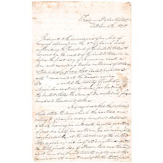 1825 RICHARD RUSH U.S. Treasury Secretary Manuscript Letter Signed