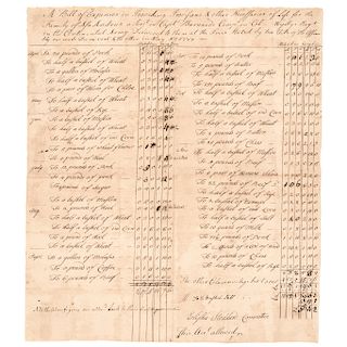1777 Revolutionary War Manuscript Document Signed for a CT. Soldiers Family