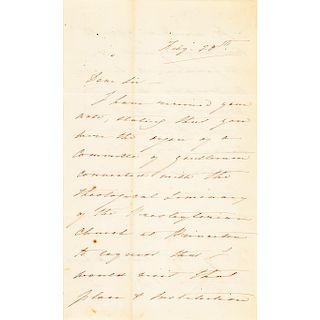 1848 HENRY CLAY SR. Three Page Autograph Letter Signed