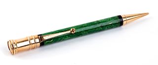 Vintage 1927/1930 Celluloid  Pencil Parker Duofold Green Jade
