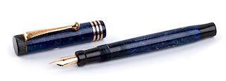 Vintage 1929/1935 Fountain Pen Parker Duofold Lapis Lazuli blue
