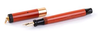 Vintage 1927/1930 Fountain Pen Parker Duofold Laquer-red, lady's size