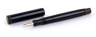 Vintage 1927/1930 Fountain Pen Parker Duofold Flashing Black and Gold