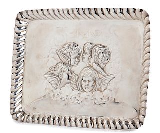 Sterling silver tray - Birmingham 1905, March Brothers