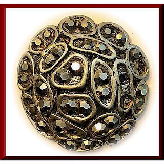 LARGE METAL WITH MARCASITE OME BUTTON