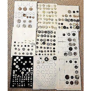 LARGE GROUP OF SEVERAL CARDS OF MOTHER OF PEARL BUTTONS