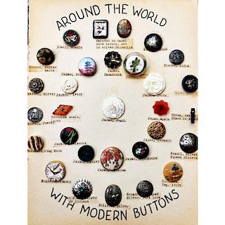 CARD OF BUTTONS FROM AROUND THE WORLD