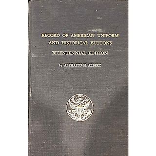 A UNIFORM BUTTON BOOK BY ALPHAEUS H. ALBERT