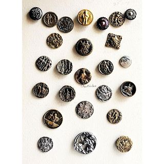 1 FULL CARD OF MEDIUM/LARGE PICTURE BUTTONS