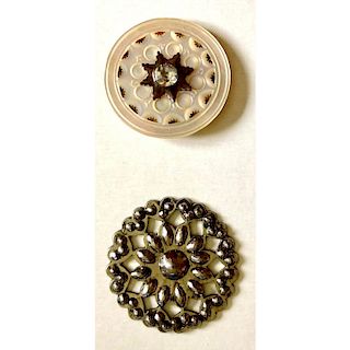 2 LARGE 18TH CENTURY BUTTONS