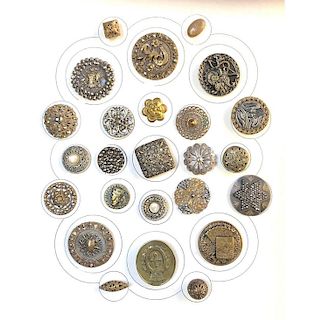 FULL CARD OF S/M/L ASSORTED METAL BUTTONS