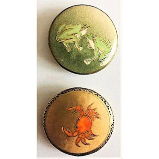 2 EXTRA LARGE SIZE DIVISION 3 SATSUMA BUTTONS