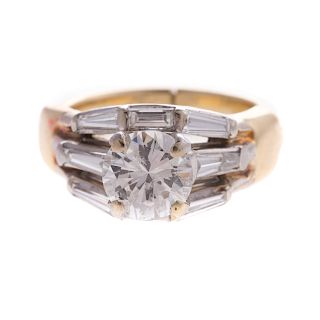 A Ladies 1.50ct Dimaond Engagement Ring in Gold