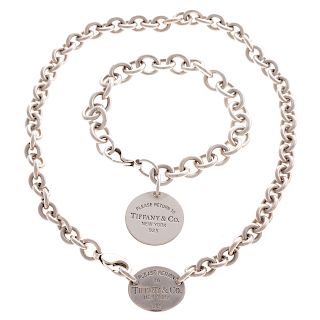A Sterling "Return to Tiffany" Necklace & Bracelet