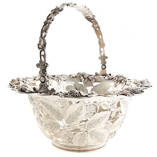 A Tiffany & Co Sterling Silver Center Basket