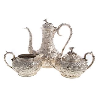 Three-Piece S. Kirk & Son Co Sterling Coffee Set