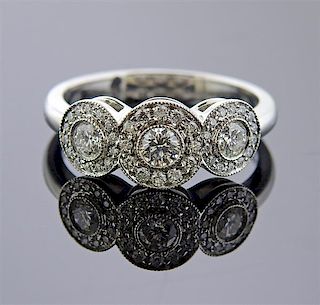 Tiffany &amp; Co Circlet Platinum Diamond Ring 
