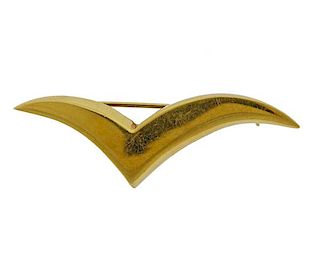 Tiffany &amp; Co 18K Gold Seagull Brooch Pin