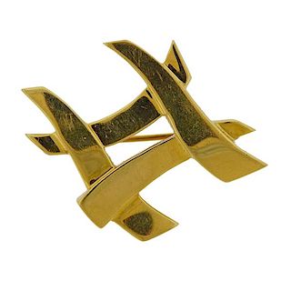 Tiffany &amp; Co Paloma Picasso 18K Gold Hashtag Brooch Pin